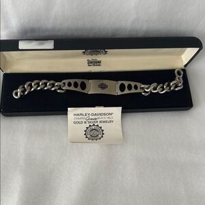 Harley-Davidson Silver Chain Bracelet